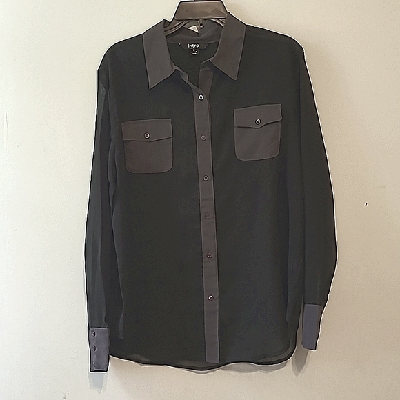 Sheer Long Sleeve Top - Picture 1 of 7